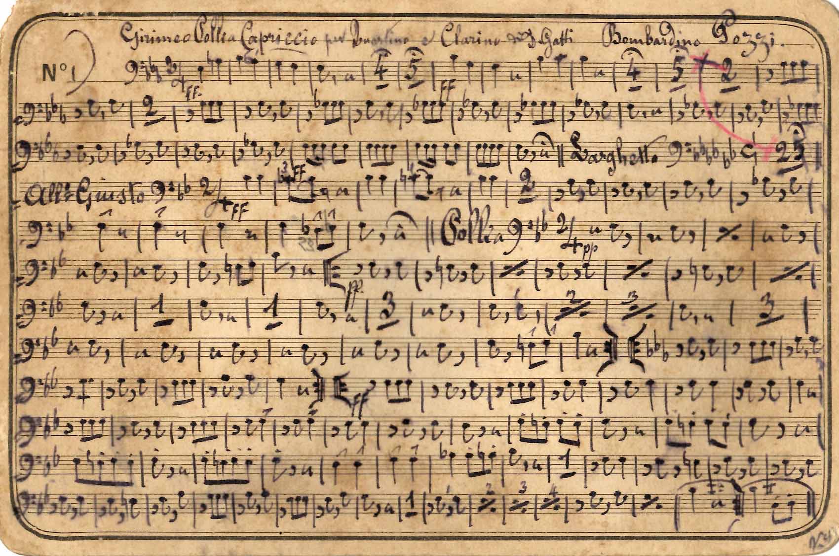 Girimeo. Polka Capriccio per Quartino e Clarino di Domenico Gatti